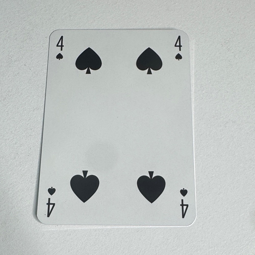 Louis Vuitton Playing Card - 4 Black Spade
